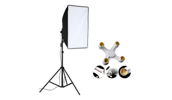 50x70 Softbox 4 Duylu Tekli Sürekli Işık Seti